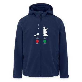Karate Gets! - Men’s Recycled Softshell Jacket by Stanley/Stella - navy - Front - AI Model Male 185 light (185cm)