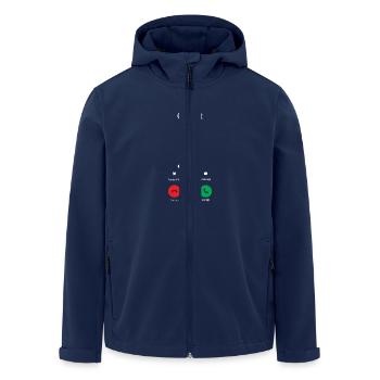 CRICKET RUFT MICH - Men’s Recycled Softshell Jacket by Stanley/Stella - navy - Front - AI Model Male 185 light (185cm)