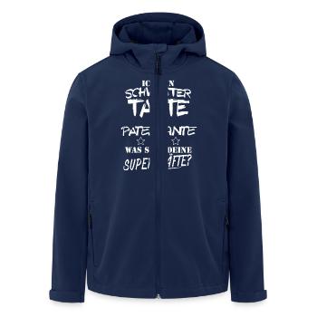 Schwester,TANTE,Patentant - Recycelte Männer Softshell-Jacke von Stanley/Stella - Navy - Vorne - AI Model Male 185 light (185cm)
