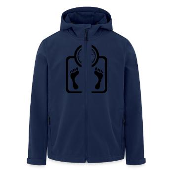 Waage und Füße - Recycelte Männer Softshell-Jacke von Stanley/Stella - Navy - Vorne - AI Model Male 185 light (185cm)