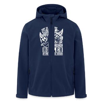Leben nach dem Tod Roller - Recycelte Männer Softshell-Jacke von Stanley/Stella - Navy - Vorne - AI Model Male 185 light (185cm)