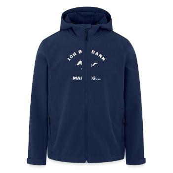 REITEN ich bin dann mal weg - Recycelte Männer Softshell-Jacke von Stanley/Stella - Navy - Vorne - AI Model Male 185 light (185cm)
