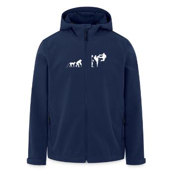 TAEKWONDO EVOLUTION - Recycelte Männer Softshell-Jacke von Stanley/Stella - Navy - Vorne - AI Model Male 185 light (185cm)