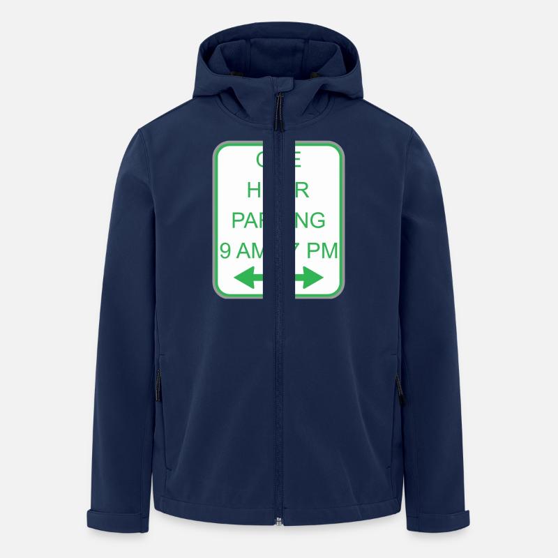 Road sign one hour parking - Men’s Recycled Softshell Jacket by Stanley/Stella - navy
