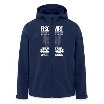 FISCHWIRT - Ehre und Stolz - Recycelte Männer Softshell-Jacke von Stanley/Stella - Navy - Vorne - AI Model Male 185 light (185cm)