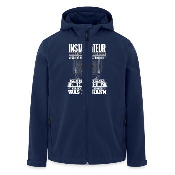 INSTALLATEUR - Ehre und Stolz - Recycelte Männer Softshell-Jacke von Stanley/Stella - Navy - Vorne - AI Model Male 185 light (185cm)