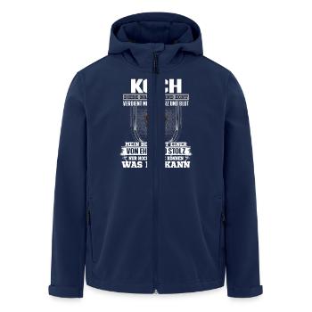 KOCH - Ehre und Stolz - Recycelte Männer Softshell-Jacke von Stanley/Stella - Navy - Vorne - AI Model Male 185 light (185cm)