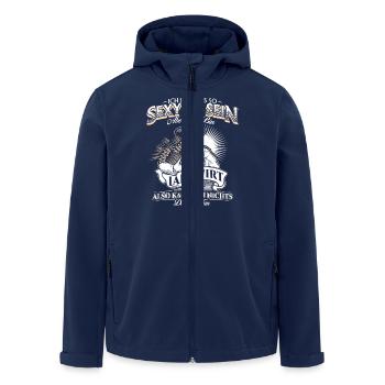 Landwirt Bauer Traktor Traktoren Sexy - Recycelte Männer Softshell-Jacke von Stanley/Stella - Navy - Vorne - AI Model Male 185 light (185cm)