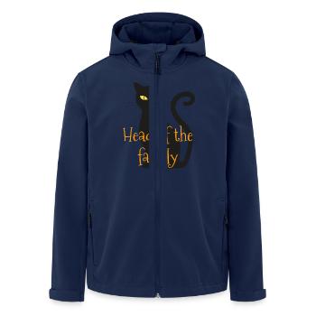 Kopf Chef der Familie Katze - Recycelte Männer Softshell-Jacke von Stanley/Stella - Navy - Vorne - AI Model Male 185 light (185cm)