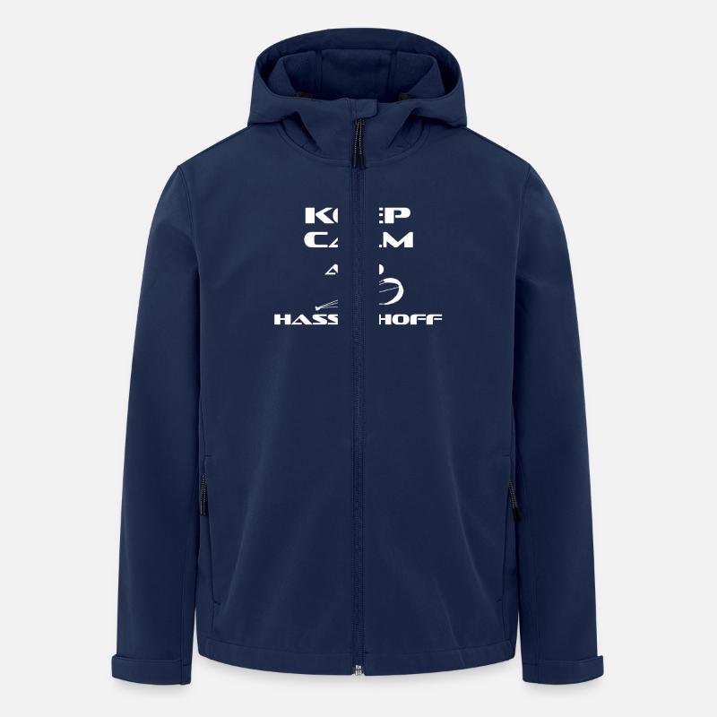 KITESURFING ET Sereins HASSELHOFF - Veste softshell homme en polyester recyclé Stanley/Stella - marine