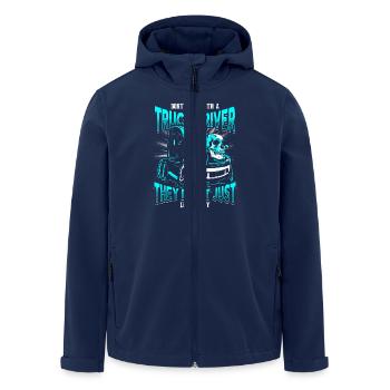 CRAZY TRUCK DRIVER - EN - Veste softshell homme en polyester recyclé Stanley/Stella - marine - Devant - AI Model Male 185 light (185cm)