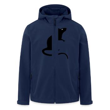 rat rats duo ratty mouse mice animal Rattus - Men’s Recycled Softshell Jacket by Stanley/Stella - navy - Front - AI Model Male 185 light (185cm)