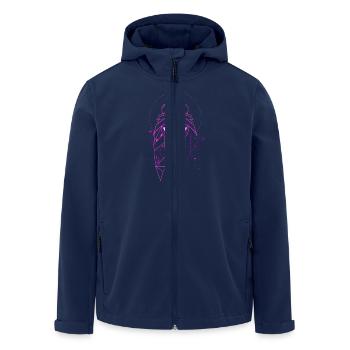 Unicorn Pink Modern - Men’s Recycled Softshell Jacket by Stanley/Stella - navy - Front - AI Model Male 185 light (185cm)