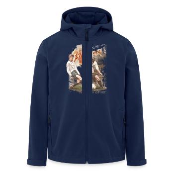 fußball sonne vintage jungs jungen boy must have - Recycelte Männer Softshell-Jacke von Stanley/Stella - Navy - Vorne - AI Model Male 185 light (185cm)