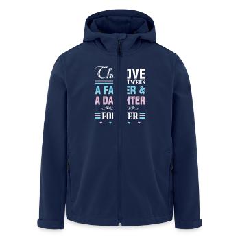 The Love Between Father & Daughter - Men’s Recycled Softshell Jacket by Stanley/Stella - navy - Front - AI Model Male 185 light (185cm)