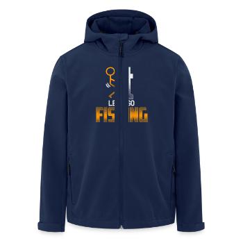 FIT Fishing - EN - Men’s Recycled Softshell Jacket by Stanley/Stella - navy - Front - AI Model Male 185 light (185cm)