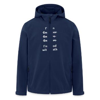 I'm An Engeneer, I'm Good With Math - Men’s Recycled Softshell Jacket by Stanley/Stella - navy - Front - AI Model Male 185 light (185cm)
