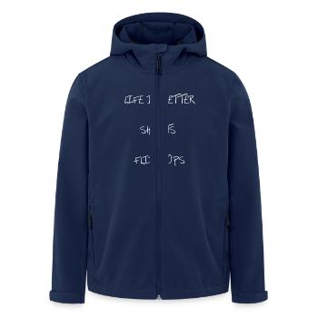 Life is better in shorts and flip flops - Men’s Recycled Softshell Jacket by Stanley/Stella - navy - Front - AI Model Male 185 light (185cm)