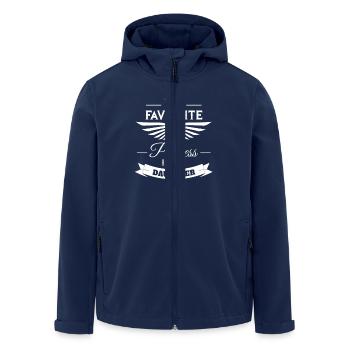 My favorite princess is my daughter - Men’s Recycled Softshell Jacket by Stanley/Stella - navy - Front - AI Model Male 185 light (185cm)