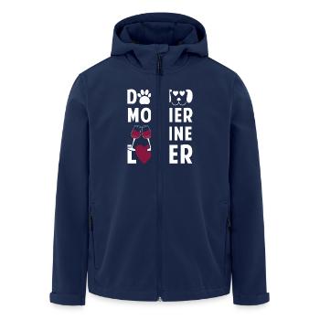 Dog mother wine lover - Recycelte Männer Softshell-Jacke von Stanley/Stella - Navy - Vorne - AI Model Male 185 light (185cm)