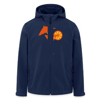 cocktail with an umbrella - Men’s Recycled Softshell Jacket by Stanley/Stella - navy - Front - AI Model Male 185 light (185cm)