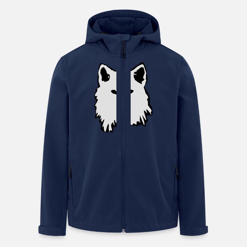 wolf - Recycelte Männer Softshell-Jacke von Stanley/Stella - Navy