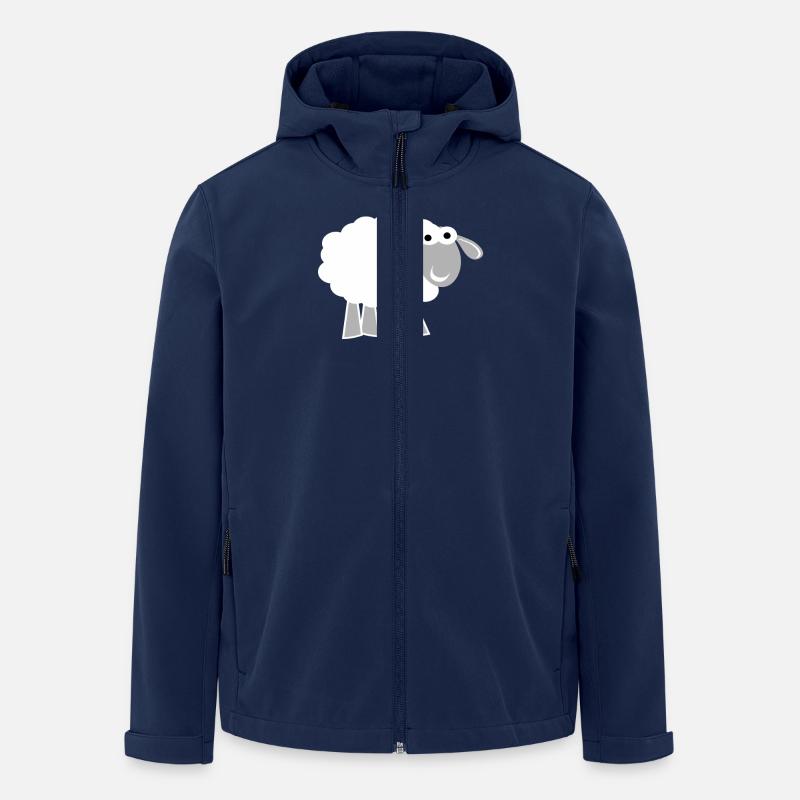 sheep - Men’s Recycled Softshell Jacket by Stanley/Stella - navy