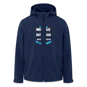 NICOLE-Geschenk - Recycelte Männer Softshell-Jacke von Stanley/Stella - Navy - Vorne - AI Model Male 185 light (185cm)