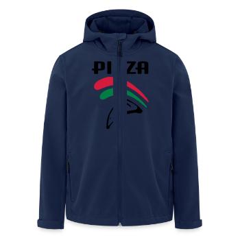 Pizza (3c) - Men’s Recycled Softshell Jacket by Stanley/Stella - navy - Front - AI Model Male 185 light (185cm)