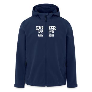 Engineer i'm not arguing why i'm right - Recycelte Männer Softshell-Jacke von Stanley/Stella - Navy - Vorne - AI Model Male 185 light (185cm)