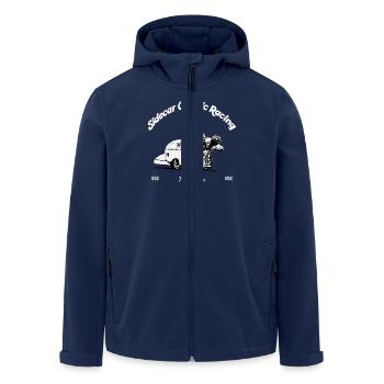 Sidecar Classic Racing - Recycelte Männer Softshell-Jacke von Stanley/Stella - Navy - Vorne - AI Model Male 185 light (185cm)