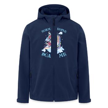 Einhorn Geschenk Normal People Scare Me - Men’s Recycled Softshell Jacket by Stanley/Stella - navy - Front - AI Model Male 185 light (185cm)