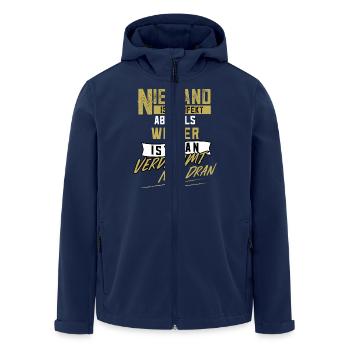 Winzer Weinbauer Weinleser Weingärtner Weinbau - Recycelte Männer Softshell-Jacke von Stanley/Stella - Navy - Vorne - AI Model Male 185 light (185cm)