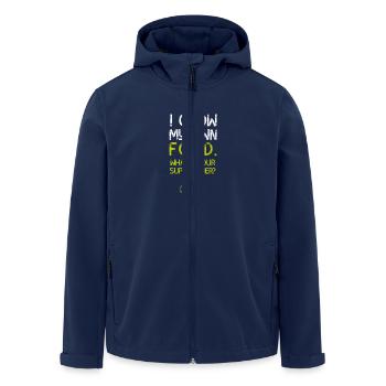 grüne Vegan Pflanzen essen Gärtnern Salat super ma - Recycelte Männer Softshell-Jacke von Stanley/Stella - Navy - Vorne - AI Model Male 185 light (185cm)