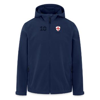 England Jersey retro Trikot 2018 Style - Recycelte Männer Softshell-Jacke von Stanley/Stella - Navy - Vorne - AI Model Male 185 light (185cm)