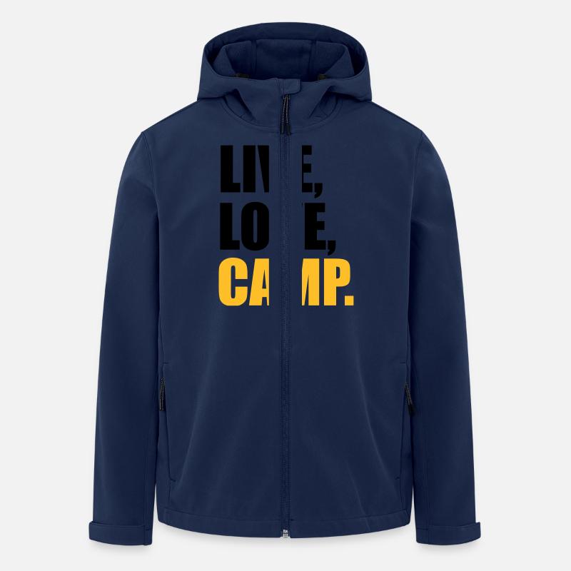 camping - Recycelte Männer Softshell-Jacke von Stanley/Stella - Navy