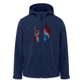 Chimp - Recycelte Männer Softshell-Jacke von Stanley/Stella - Navy - Vorne - AI Model Male 185 light (185cm)