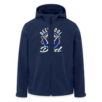 Reel Cool Dad 3 by XLX Design - Recycelte Männer Softshell-Jacke von Stanley/Stella - Navy - Vorne - AI Model Male 185 light (185cm)