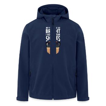My Future Is So Bright - Cool Otter Design - Men’s Recycled Softshell Jacket by Stanley/Stella - navy - Front - AI Model Male 185 light (185cm)