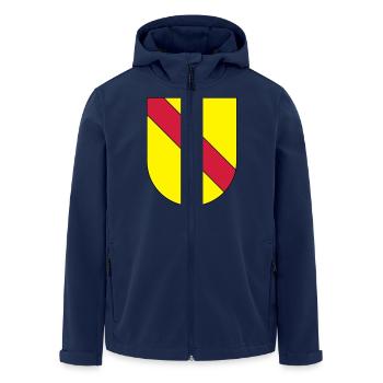 Baden Wappen Badnerwappen - Recycelte Männer Softshell-Jacke von Stanley/Stella - Navy - Vorne - AI Model Male 185 light (185cm)