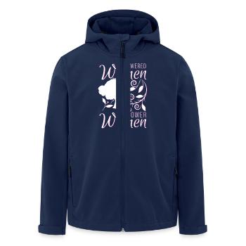 Empowered women Empower women - Men’s Recycled Softshell Jacket by Stanley/Stella - navy - Front - AI Model Male 185 light (185cm)