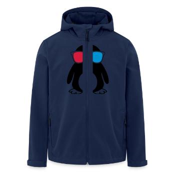Swaggy Penguin - Recycelte Männer Softshell-Jacke von Stanley/Stella - Navy - Vorne - AI Model Male 185 light (185cm)