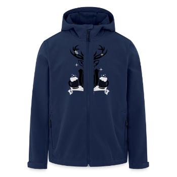Wiesn Hirsch 2C - - Veste softshell homme en polyester recyclé Stanley/Stella - marine - Devant - AI Model Male 185 light (185cm)