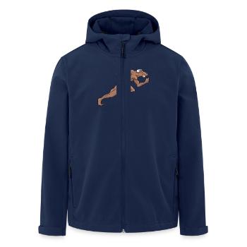Sprinter Sprint Läufer Laufen Joggen Sport Stier - Recycelte Männer Softshell-Jacke von Stanley/Stella - Navy - Vorne - AI Model Male 185 light (185cm)