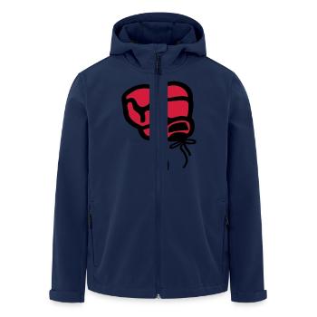 boxhandschuhe_t2 - Men’s Recycled Softshell Jacket by Stanley/Stella - navy - Front - AI Model Male 185 light (185cm)