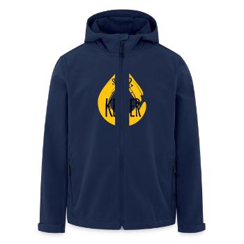 I'm a Keeper honey animal insect beekeeper - Men’s Recycled Softshell Jacket by Stanley/Stella - navy - Front - AI Model Male 185 light (185cm)