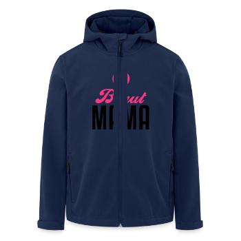 Braut Mama – Braut Mutter – Hochzeit – 2C - Recycelte Männer Softshell-Jacke von Stanley/Stella - Navy - Vorne - AI Model Male 185 light (185cm)