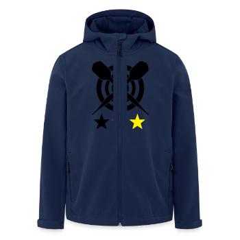 Darts Germany - Men’s Recycled Softshell Jacket by Stanley/Stella - navy - Front - AI Model Male 185 light (185cm)