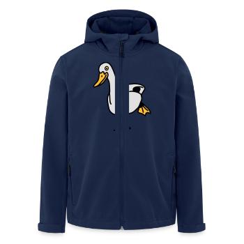 duck - Recycelte Männer Softshell-Jacke von Stanley/Stella - Navy - Vorne - AI Model Male 185 light (185cm)