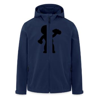 trinken - Recycelte Männer Softshell-Jacke von Stanley/Stella - Navy - Vorne - AI Model Male 185 light (185cm)